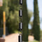 Aluminum Cylinder Rain Chain Replacement Downspout for Gutters, Black Powder Coated